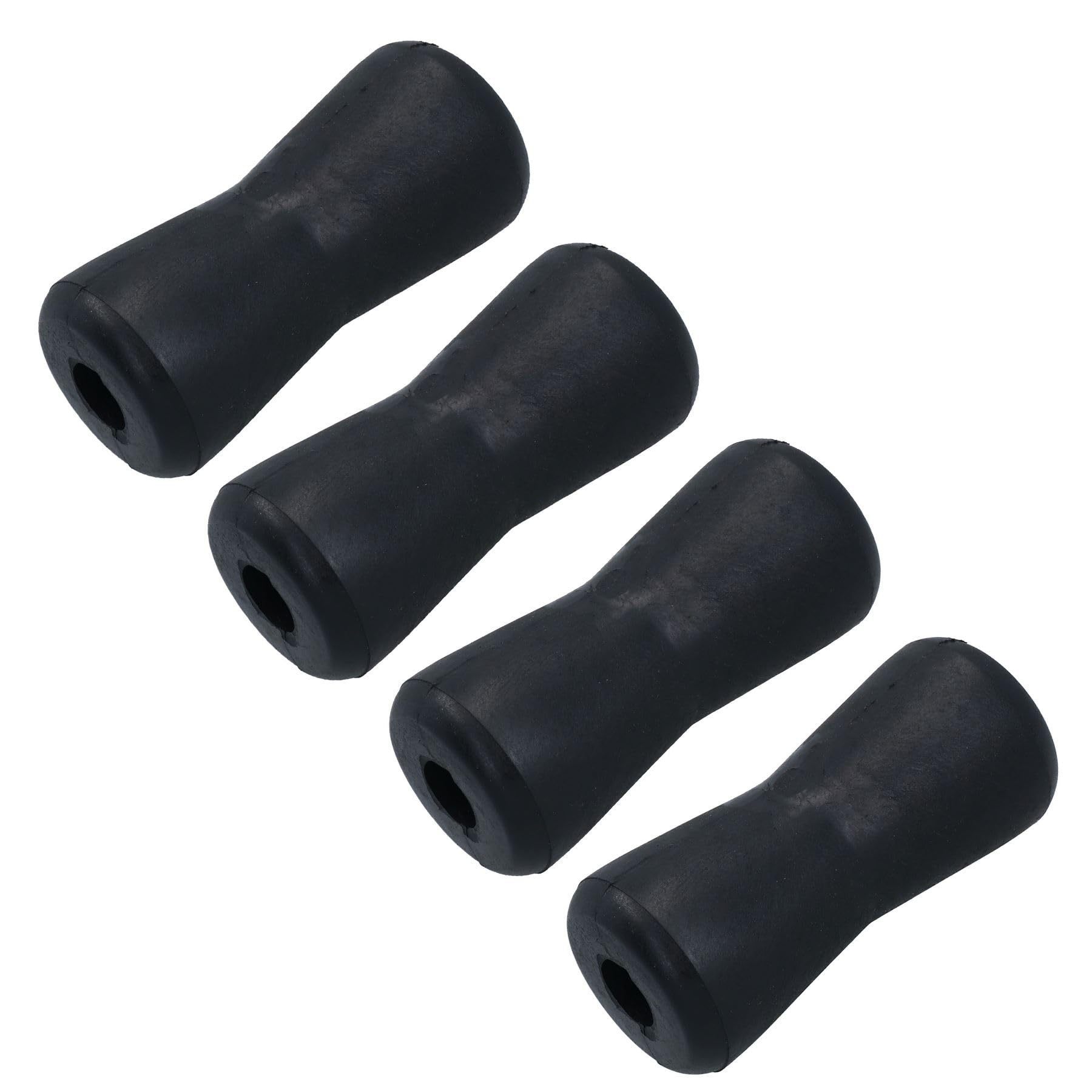 AB Tools Rodillos de goma en V para embarcación/Jetski/Dinghy Trailer Keel V de 127 mm y 19 mm de diámetro