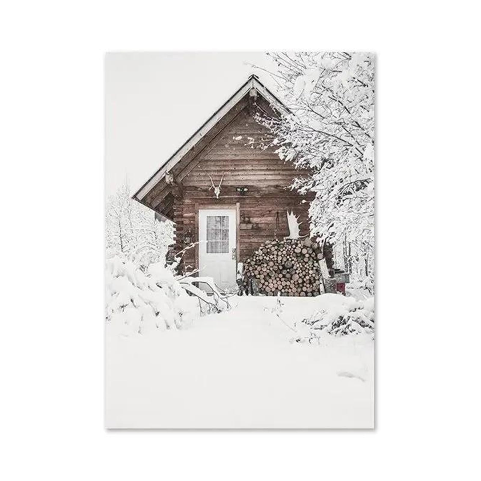 Póster artístico en lienzo XENITE 30x45cm con impresión de alta fidelidad en madera avellana