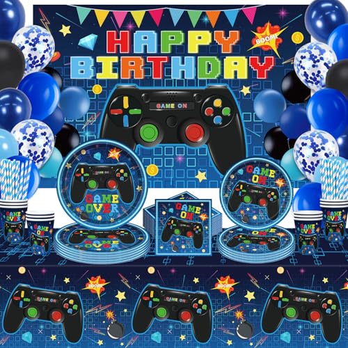 LWYGEGJO Accesorios para fiestas de videojuegos, temática de