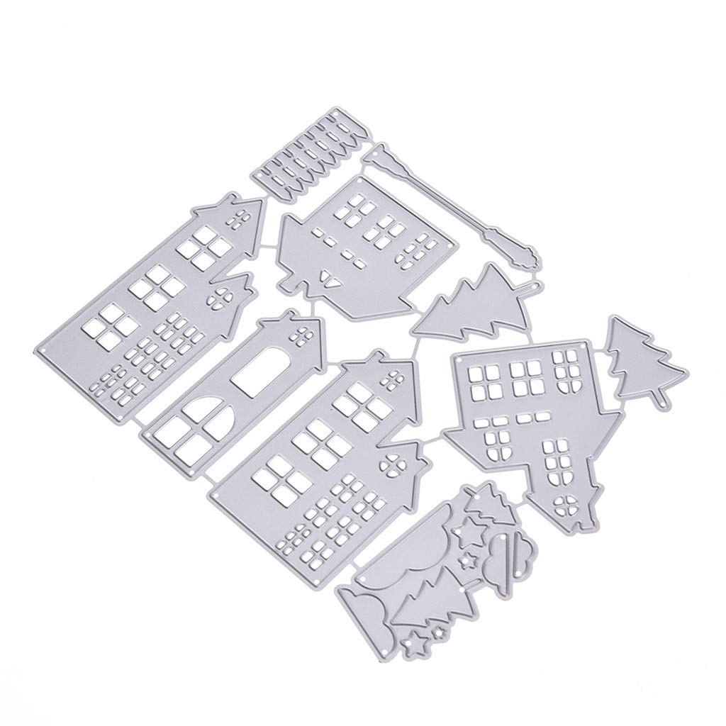Fustelle per fustellatrice a forma di albero di Natale, per scrapbooking, creazione di biglietti, decorazioni per album, cornici per scrapbooking, fustelle