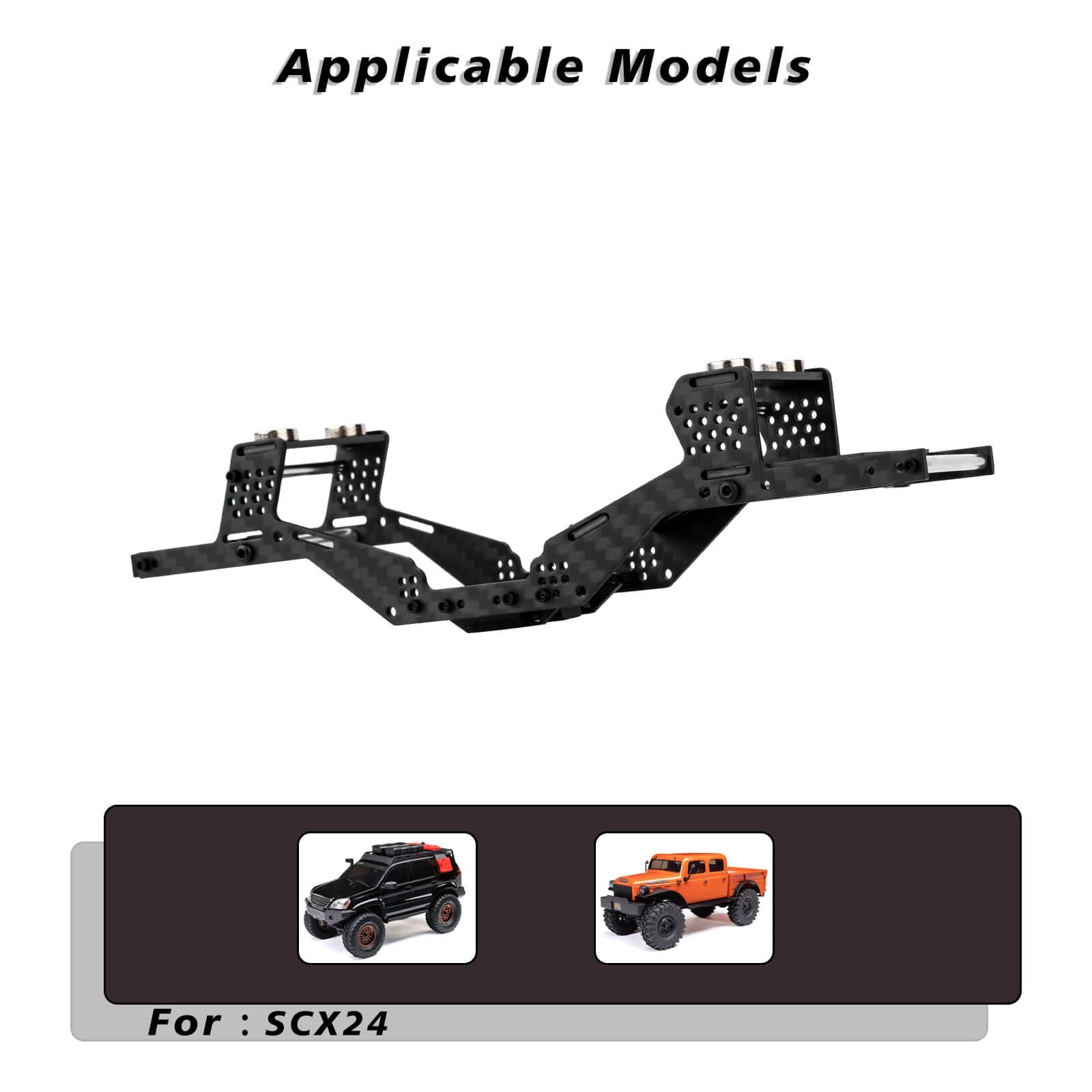 Amazon.com: FEDCO SCX24 LCG Chassis Body Shell RC Carbon Fibre
