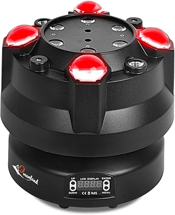 Dreamland Disco Light DJ Light, LED RGBW Moving Head DJ Lights with DMX Sound Auto for Party Disco DJ Club Stage Lighting Christmas New Years