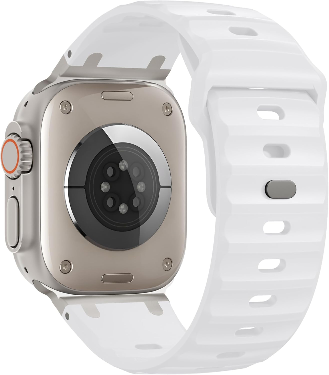 Sport Bands for Apple Watch Ultra 3 2 1 Band 49mm 46mm 45mm 44mm 42mm Women Men,Rugged Wide Silicone Waterproof Wristbands with Metal Adapter Strap for iWatch Series 11 10 9 8 7 6 5 4 SE 3 2,Ultra/3/2 - Image 2