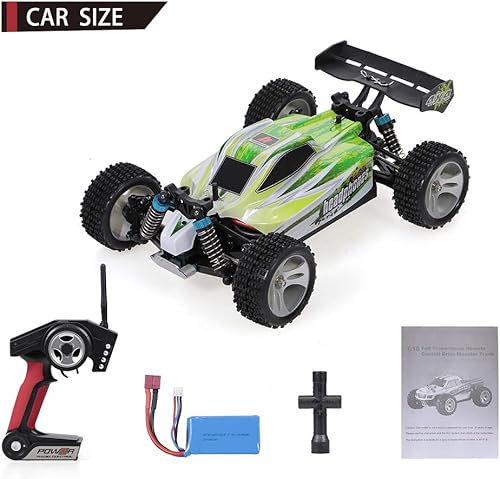 Miniatura 9 de GoolRC WLtoys A959-B - Auto a control remoto a escala 1:18, 4WD 70 KM/H, autos de carreras de alta velocidad, 2.4 GHz todoterreno RC Buggy para