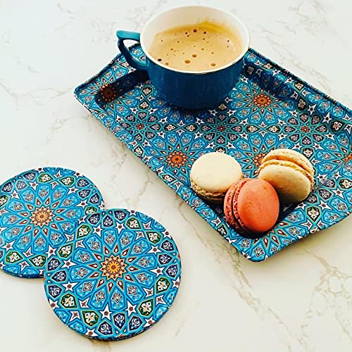 Totally Turkish Premium Design Small Serving Tray, Twin Pack of Trays with Gift Box - Image 2
