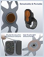 Vista 6 de Soporte de teléfono para bicicleta, bicicleta desmontable, rotación de 360°, soporte de teléfono celular para teléfonos de 4 a 7 pulgadas, bicicleta