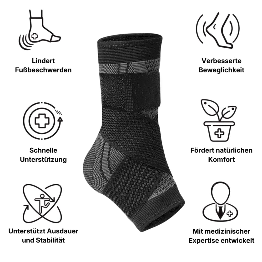 Striede ActiveSole 2.0 Bandage Knöchelstützstrümpfe mit Druckband