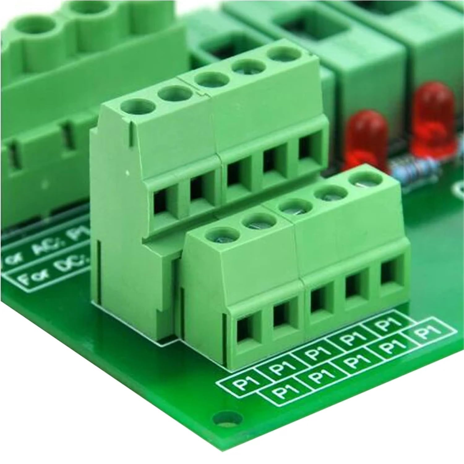 1PCS DIN Rail Mount 10 Position Power Distribution Fuse Module Board, for AC/DC 5~48V.