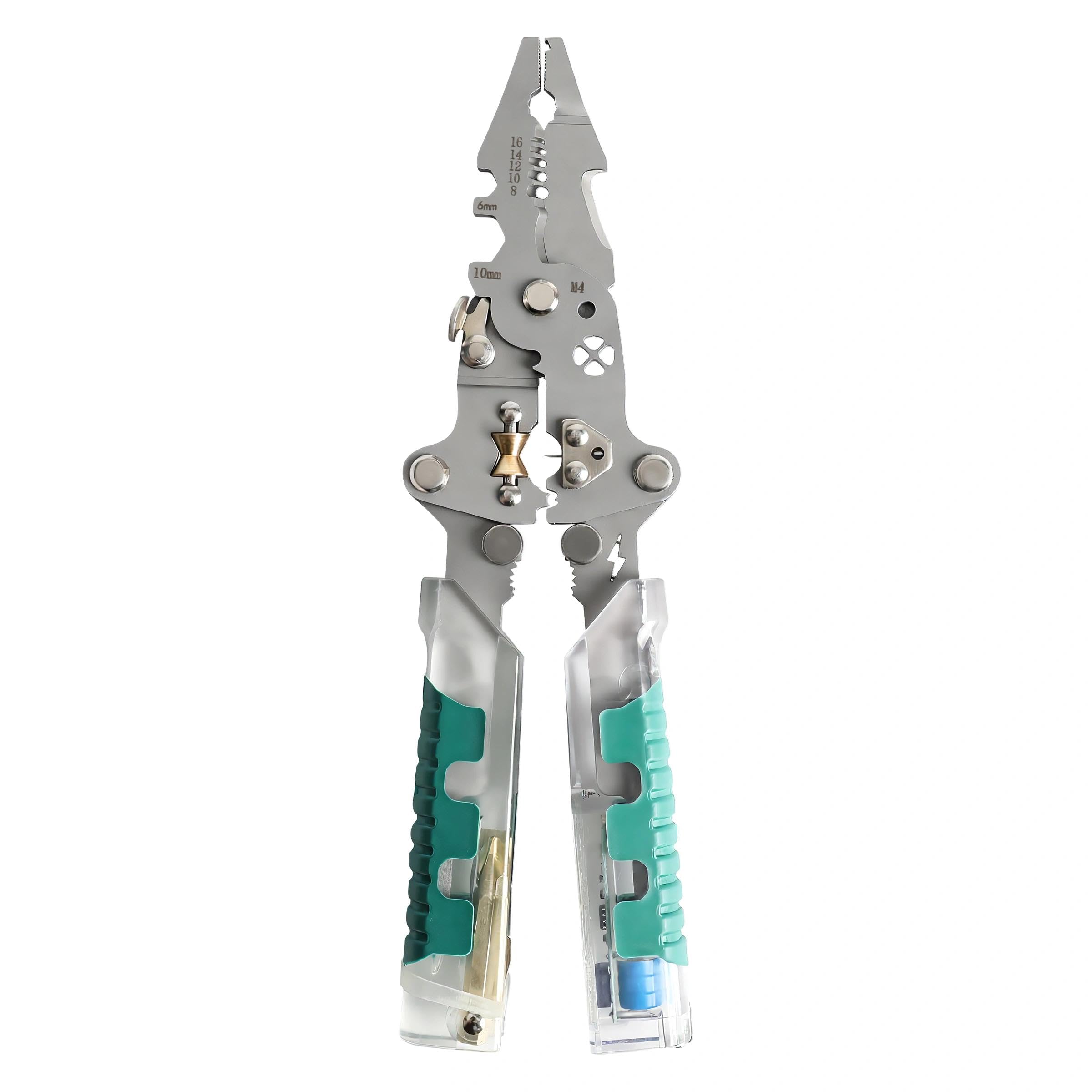 18 in 1 Electricians Pliers, Wire Stripper with Voltage Tester