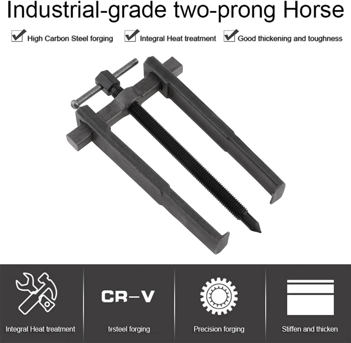 ChgImposs 4 Pcs 2 Jaw Gear Puller Set (3/4/6/8 Inch) – Heavy Duty Carbon Steel Reversible Bearing Pullers Removal Tool for Pulleys Flywheels Bearings Gears