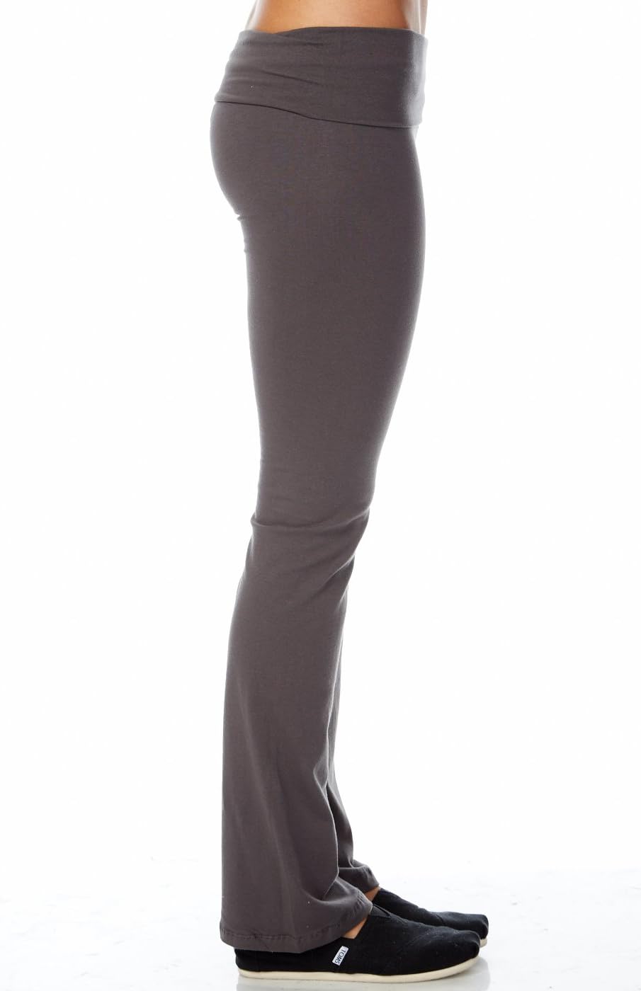 Active Basic Women's Basic Yoga Pants (Small, Charcoal)
