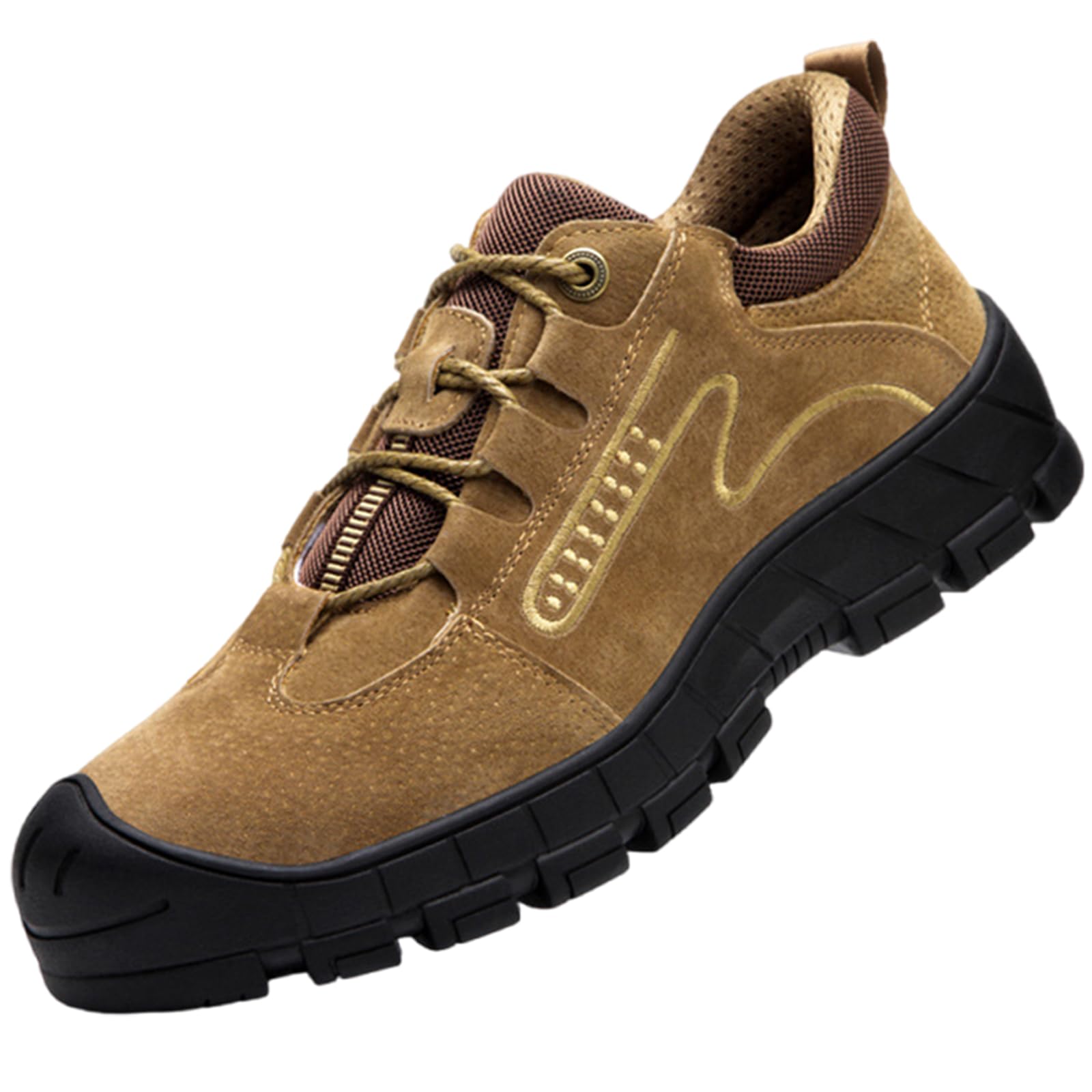 Steel Toe Cap Work Boots,Anti-Smash Anti-Stab Safety Shoes,Men'S Work Utility Footwear,Puncture Resistant Lightweight Comfortable Safety,Lightweight Comfortable Safety Shoes Work Trainers