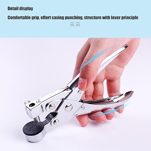 Miniatura 9 de Perforadora de agujero, perforador de un solo agujero de 0.276 in para bolsa de plástico OPP Bolsa de PVC Bolsa de cartón de papel Fotos