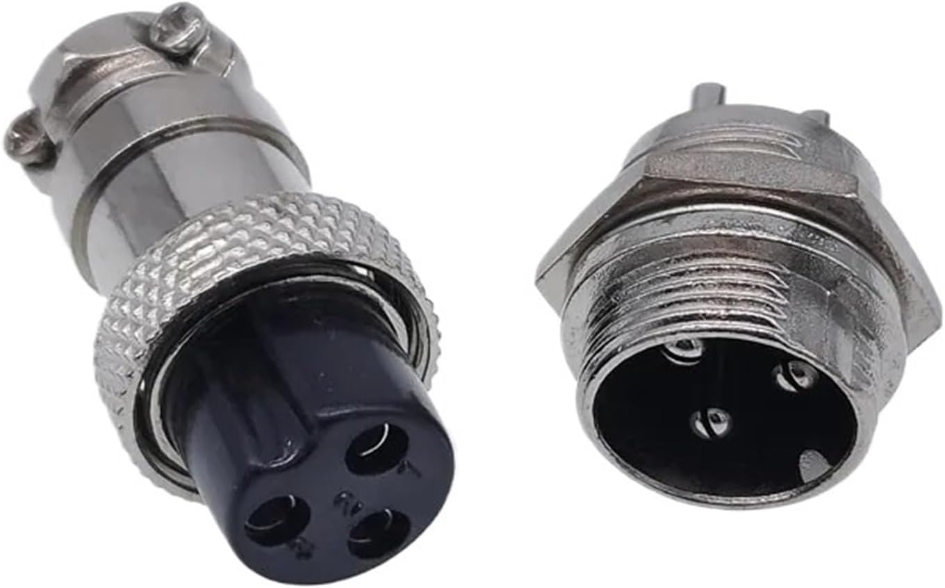 10 pairs of female and male GX16 circular connectors 2-pin, 3-pin, 4-pin, 5-pin, 6-pin, 7-pin, 8-pin, 9-pin, 10-pin plugs and sockets(3P)