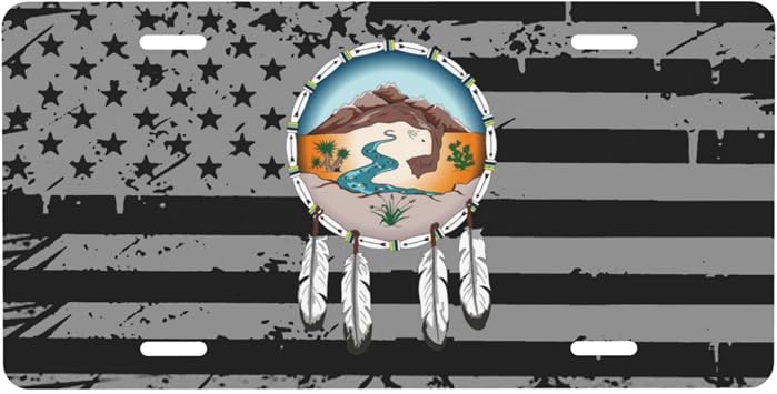 Lipan Apache Tribe of Texas License Plate 6" X 12" Personalized Funny Aluminum Metal Front License Plates