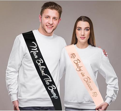 Miniatura 6 de Baby in Bloom - Banda de oro rosa para mamá futura baby shower, regalos de fiesta para la nueva madre revelación de género