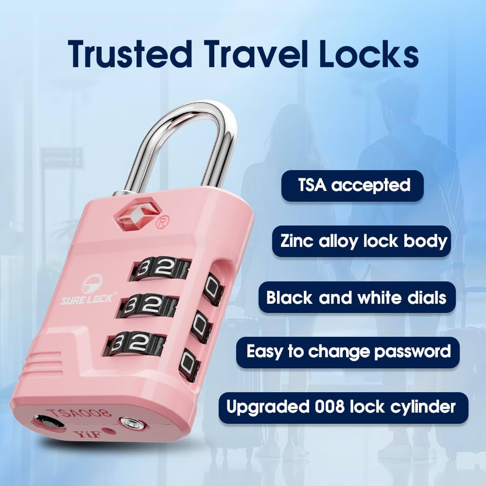 Amazon.com: SURE LOCK TSA Locks for Luggage, TSA Approved