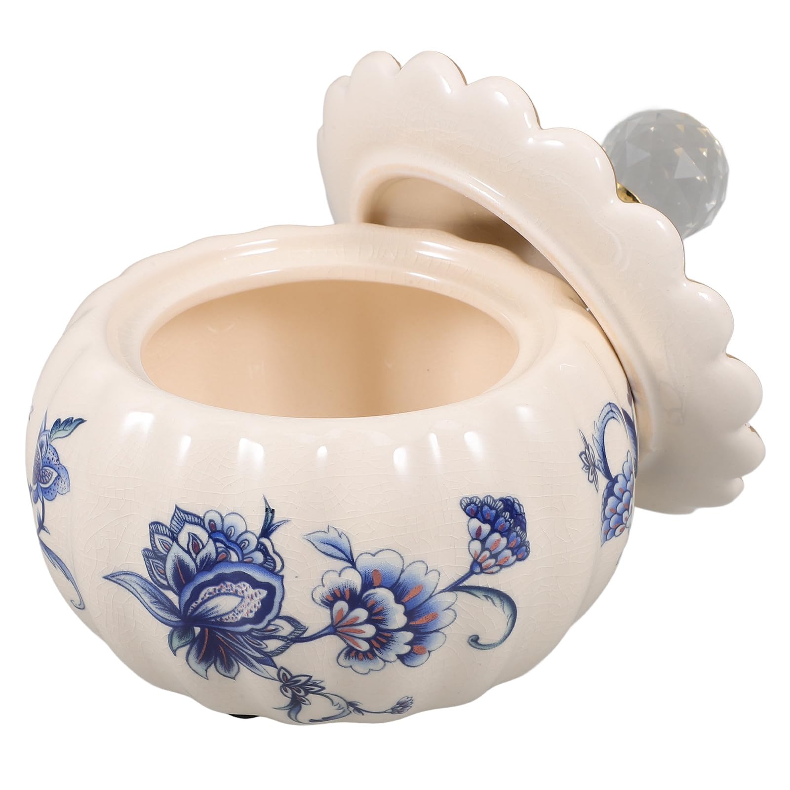 MAGICLULU Scatola Portagioie in Ceramica Bianca Cristallo Organizer Leggero e Facile da Aprire per Feste di Compleanno e Anniversari