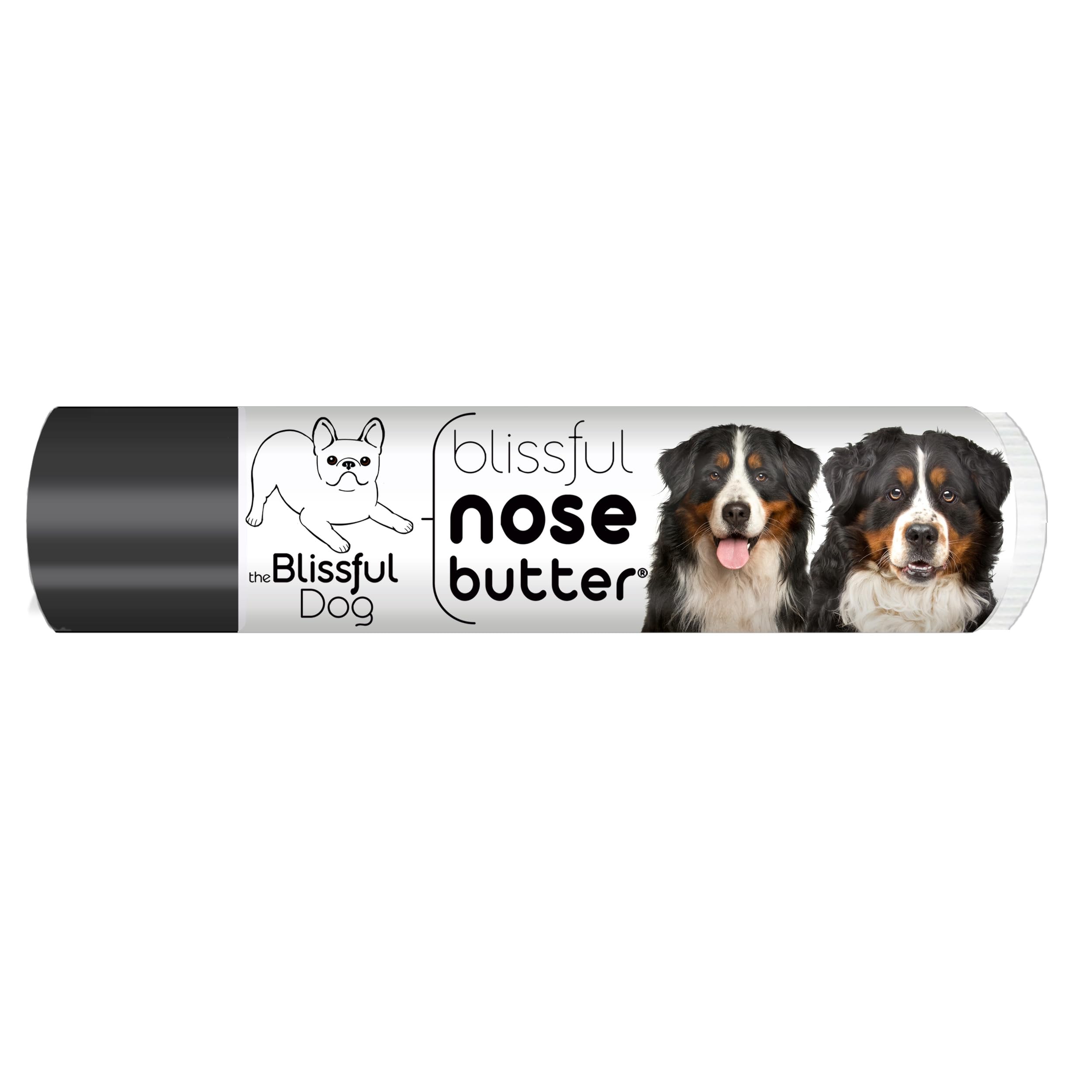 The Blissful Dog Bernese Mountain Nose Butter, Versatile Dog Nose Balm for Dry Nose, Handcrafted Nose Moisturizer, Easy-to-Apply Dog Essentials, Unscented, 0.15 oz.