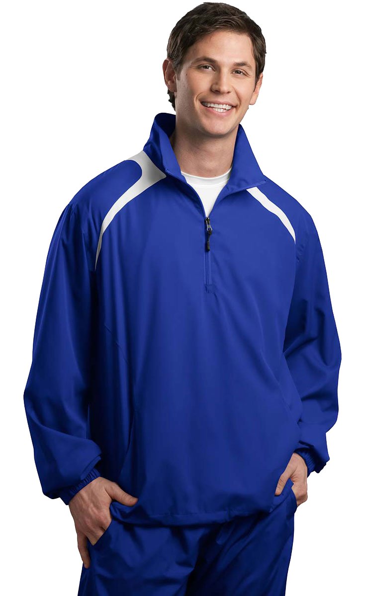 SPORT-TEKMen's 1/2 Zip Wind Shirt