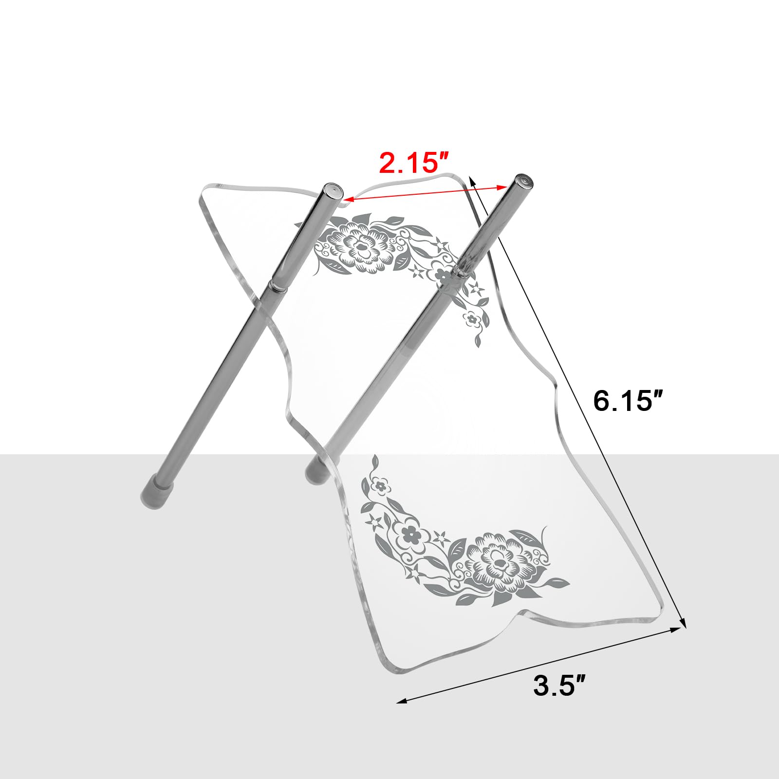 Beautyflier Acrylic Holder for Face and Neck Massager Tool, 7 Color Face Massager Tool for Wrinkles Display Easel, Acrylic Stand for Neck Face Massager Sculpting Tool, Holder Only