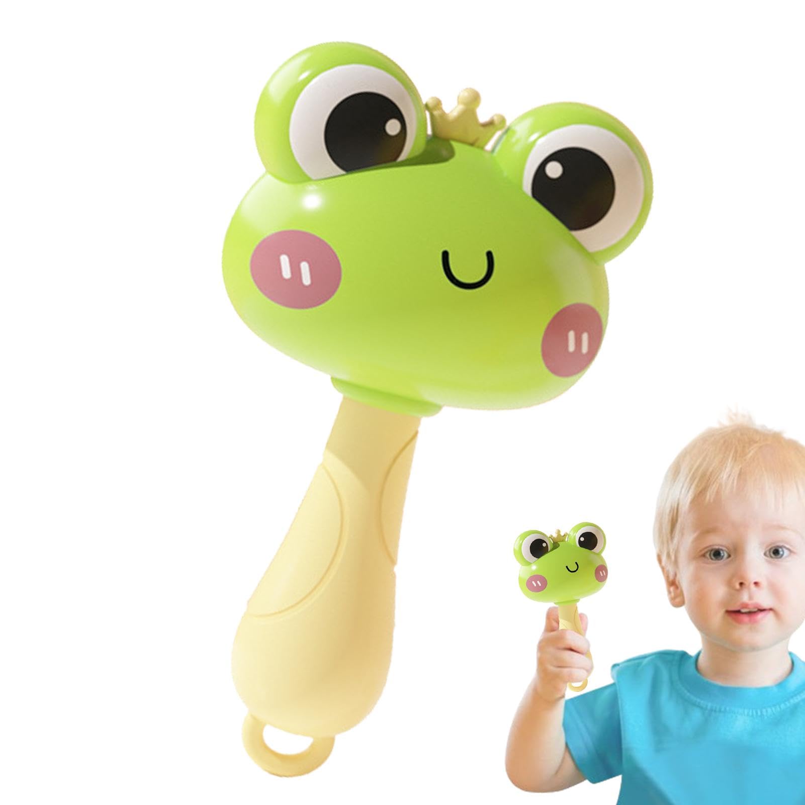 Smileshiney Maracas para niños, Maracas para niños pequeños, Juguete agitador de animales, Sonajero de maracas de rana de pato pequeño, juguetes de maracas para niños pequeños, agitadores de