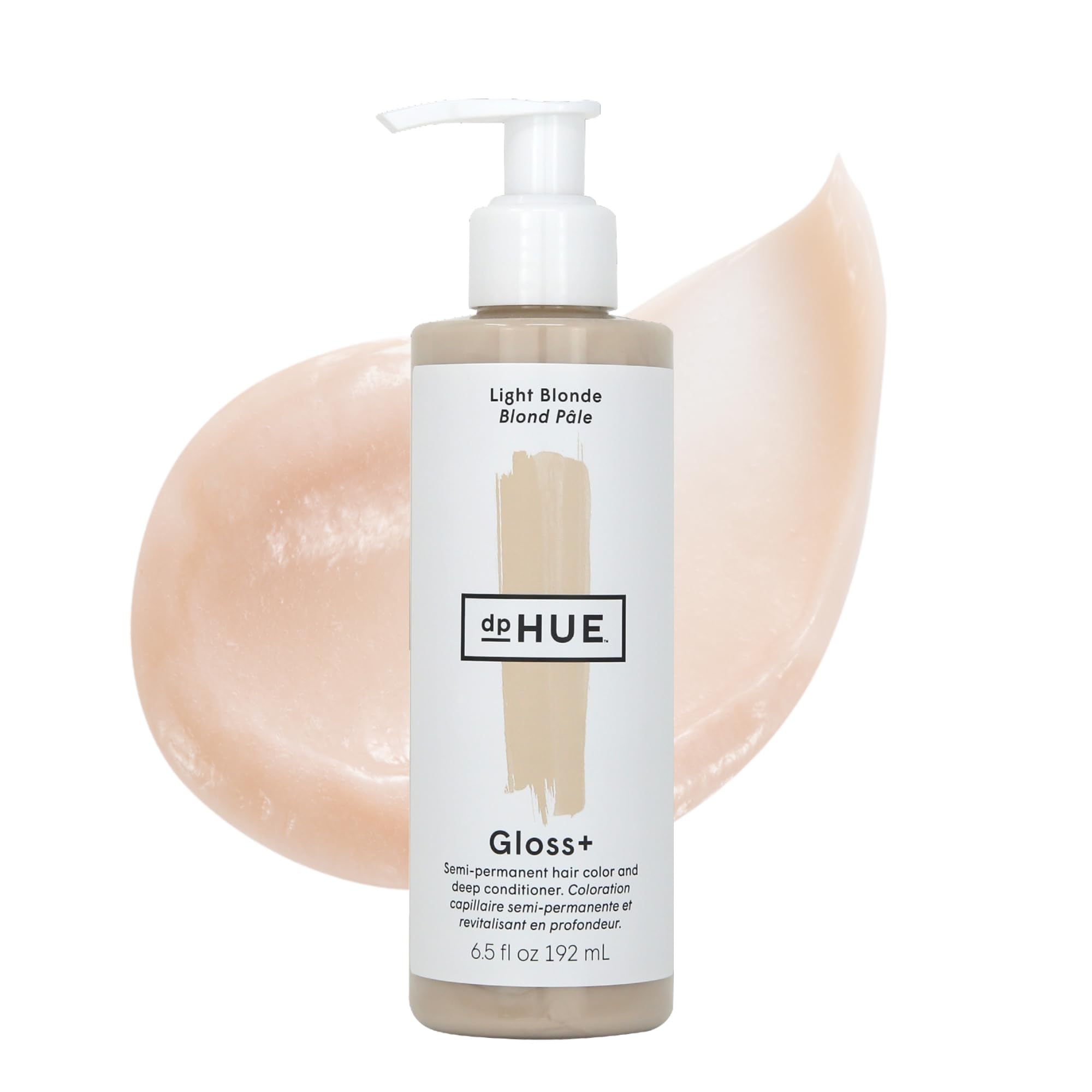 dpHUE Gloss+, Light Blonde - 6.5 oz (8-12 Applications) - Semi-Permanent Hair Color & Conditioner - Lasts Up to Eight Washes - Paraben, SLS & SLES Sulfate Free - Vegan, Leaping Bunny Certified