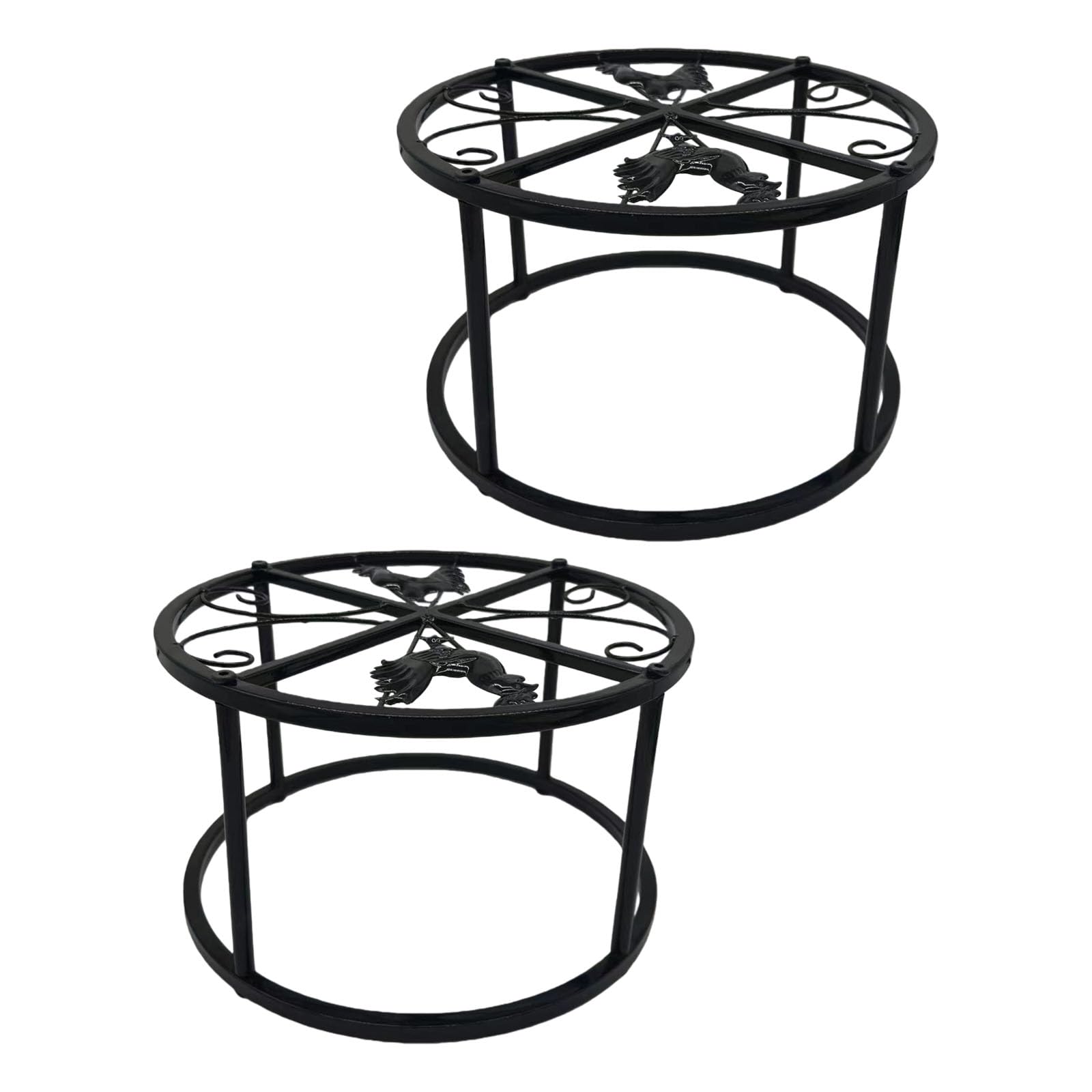 Soporte de metal robusto para comedero de pollos al aire libre con diseño a prueba de fugas, soporte simple para bebedero, soporte de metal inoxidable para comedero de aves de corral