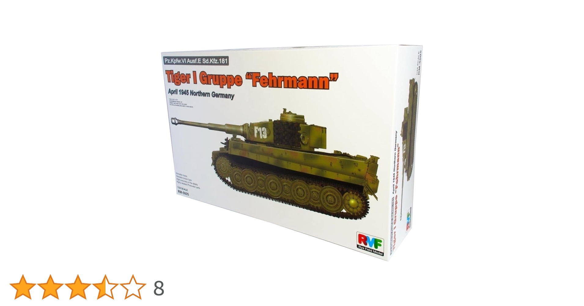 (未使用･未開封品)　ライフィールドモデル 1/35 ドイツ北部 タイガーI フェールマン戦隊 1945年4月 プラモデル RFM5005 0pbj0lf ライフィールドモデル 1/35 ドイツ北部 タイガーI フェールマン