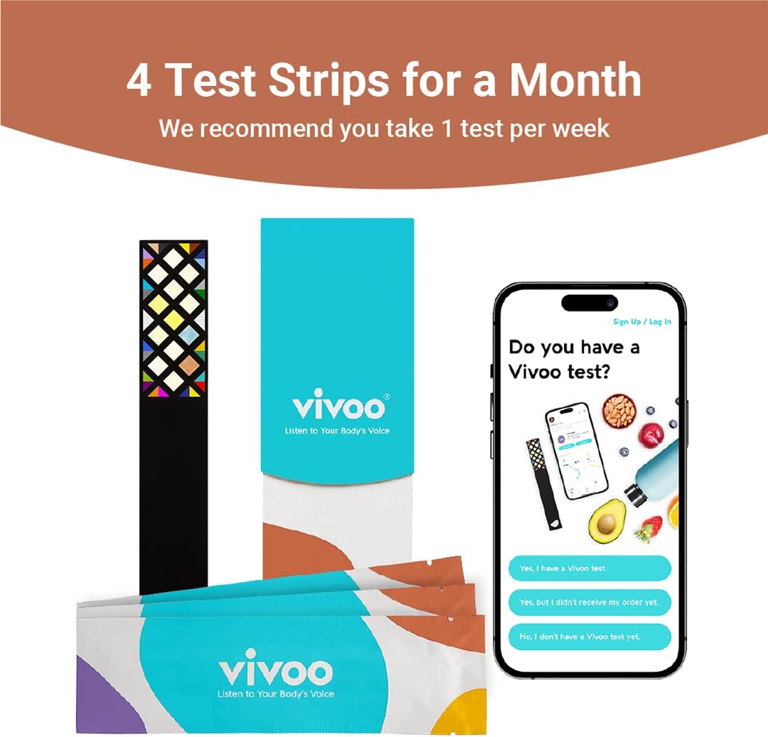 Vivoo | The #1 Urine Test Strips & Keto Strips with App | Advanced Home Tracking for Nutrition, Keto, Water, pH, and More | 1 Month / 4 Tests : Health & Household