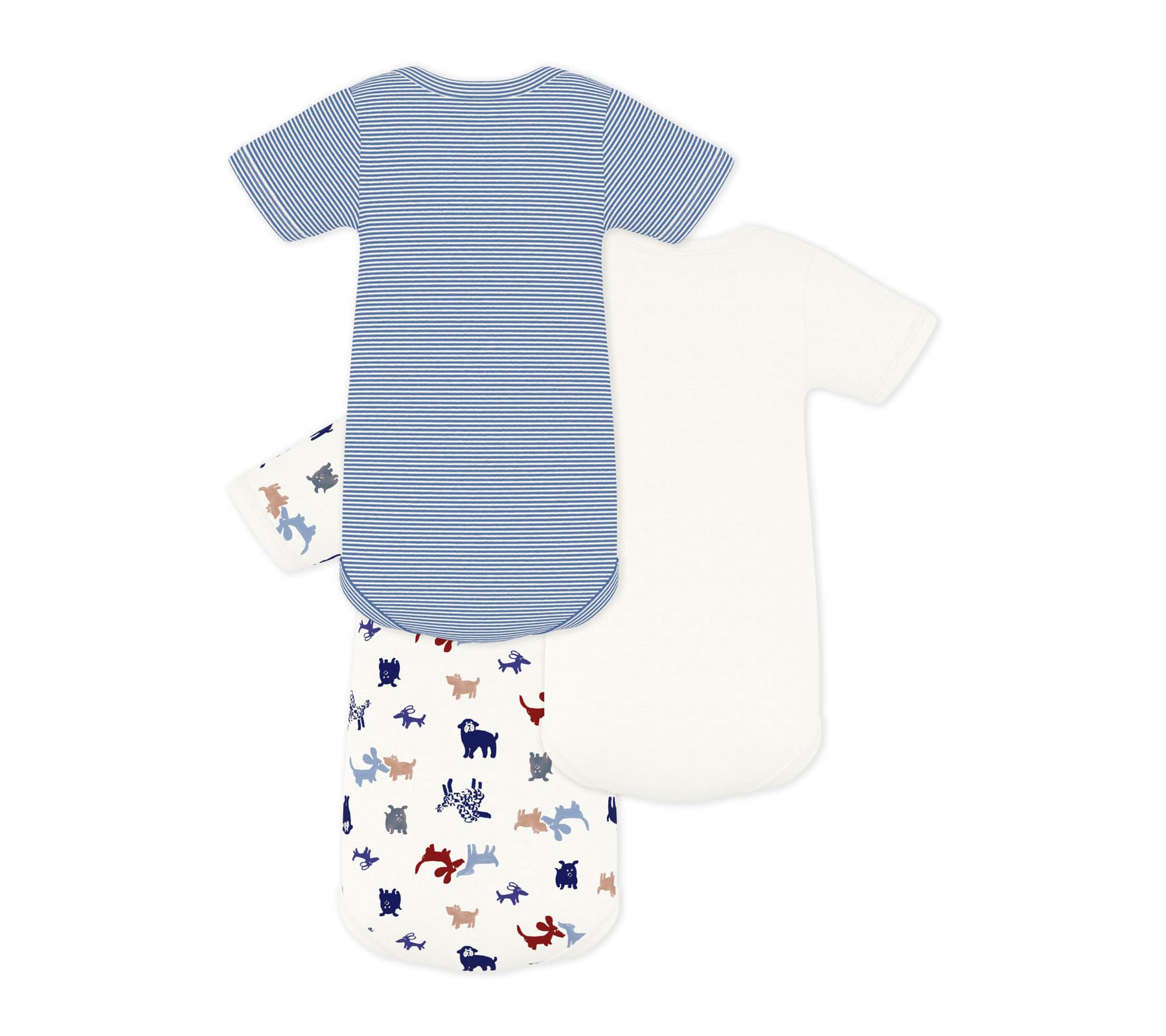 Petit Bateau A0fqn Biancheria intima GIORNO Unisex - Bimbi 0-24 (Pacco da 3)
