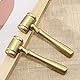 VICASKY 3St Richterhammer Kinderspielzeug Auktionshammer Dekoration Geburtstagsgeschenk holzspielzeug Handwerk Mini Richterhammer aus Holz Hammer für Richter Anwaltshammer hölzern Golden