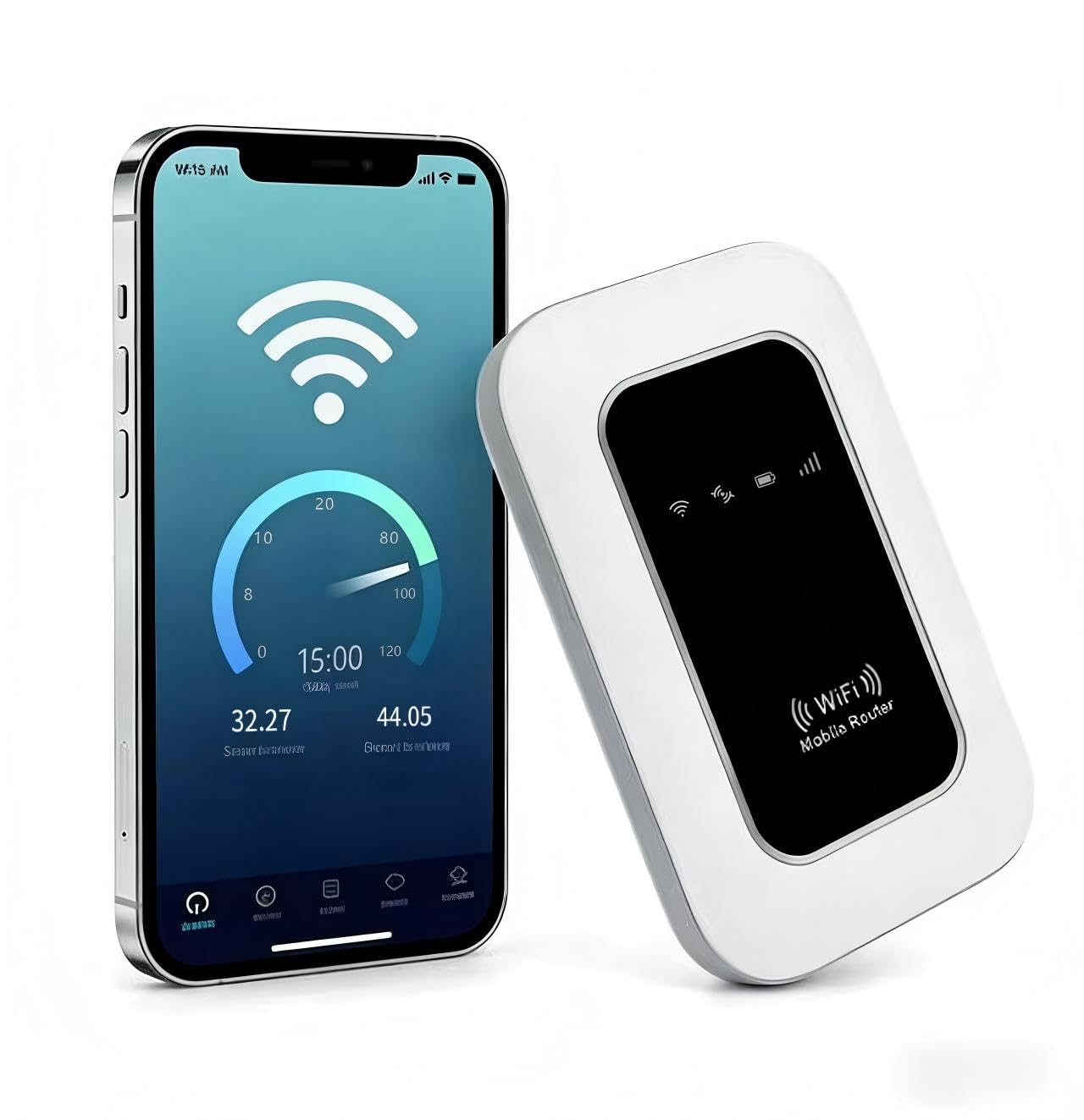 Routeur 5G Portable Débloqué avec Slot SIM – Modem 5G Carte SIM, Internet Mobile Haut Débit 5G/4G+, Jusqu’à 28 Appareils Connectés, Hotspot Mobile Idéal pour Voyage,Télétravail 6102