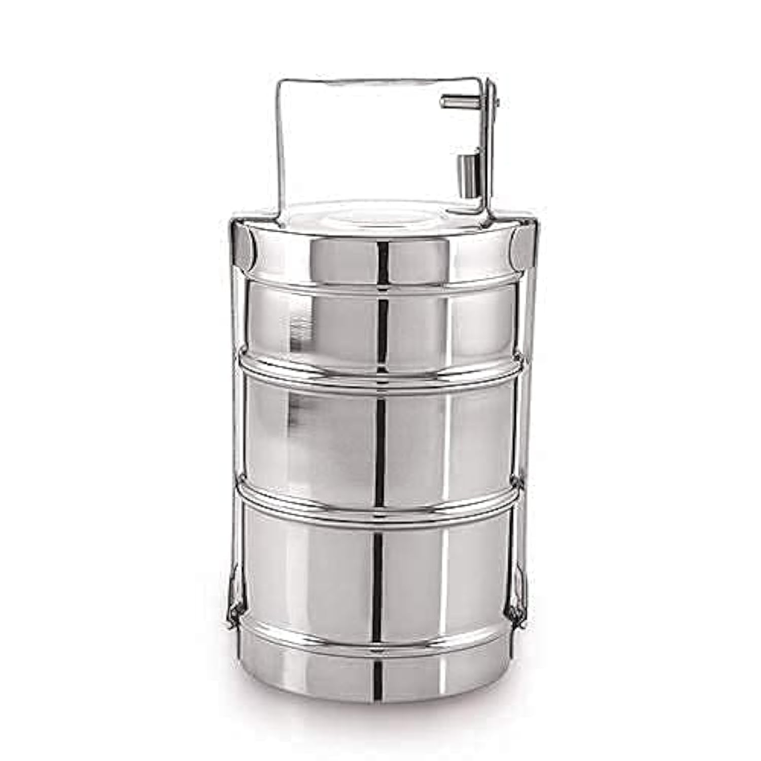 Super HK Stainless Steel Traditional Indian Tiffin Carrier l Lunch Boxes for School/Office/College (Stainless Steel, 3 Containers) (B098GCYQ3Y) Amazon Price History, Amazon Price Tracker