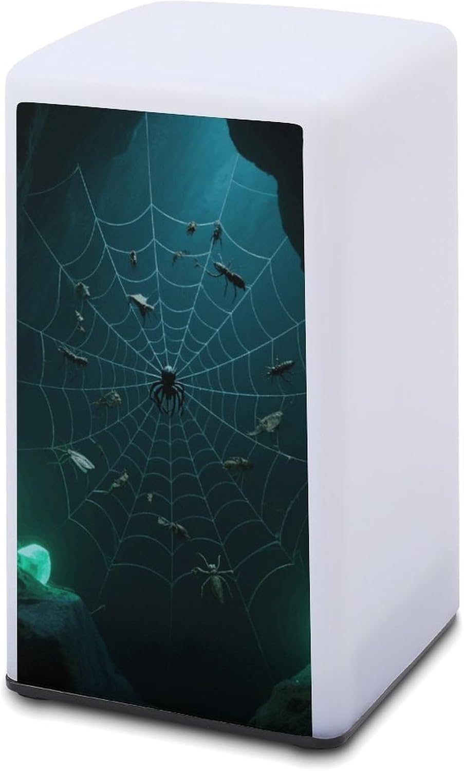 Dimmable Portable Desk Lamp Reading Table Lamp Cave Spider Web Bedside Night Light Battery Powered for Home Office Gift