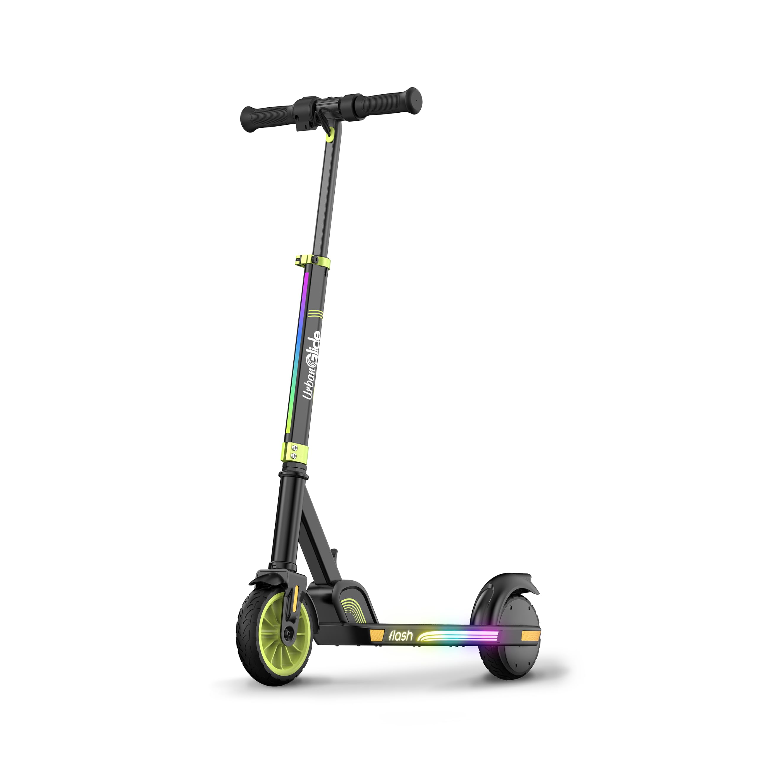 UrbanGlide Flash - Monopattino elettrico per bambini 6 anni+ | 16 km/h | Luci LED RGB | 6,5 kg