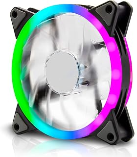 Cooler Fan 120mm RGB Ventoinha Silencioso Sem Ruído Para Pc Gamer Gabinete Potente E Cpu Alta Potencia Led Top