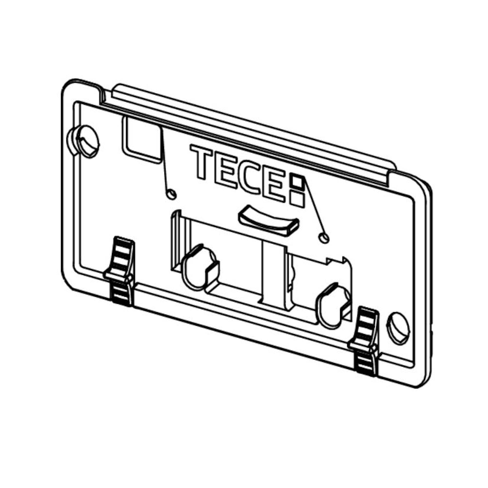 TECE Couvercle de chasse d'eau de rechange en Plastique Naturel pour Toilette, Compatible avec Embarcation