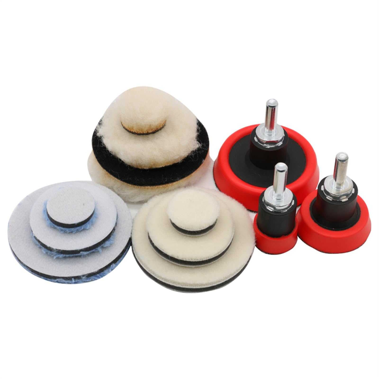 Herramientas Pulidor de Faros de Coche, Herramienta de reparación de Limpieza y Encerado de Ruedas, Accesorios de Taladro Caja Herramientas(22Pcs Set)