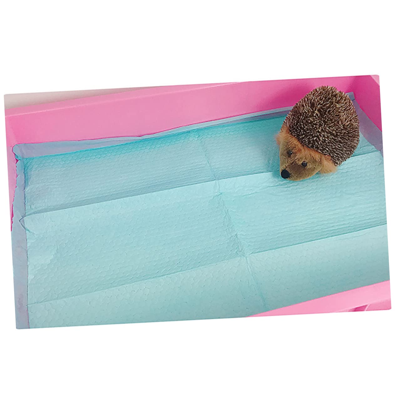 VICASKY Haustier PIPI Pads Größe S 33x45 cm 100 Stück PVC Material Saugfähige Unterlage für Welpen und Kleine Hunde im Haustierkäfig oder Auto Zufällige Farbe