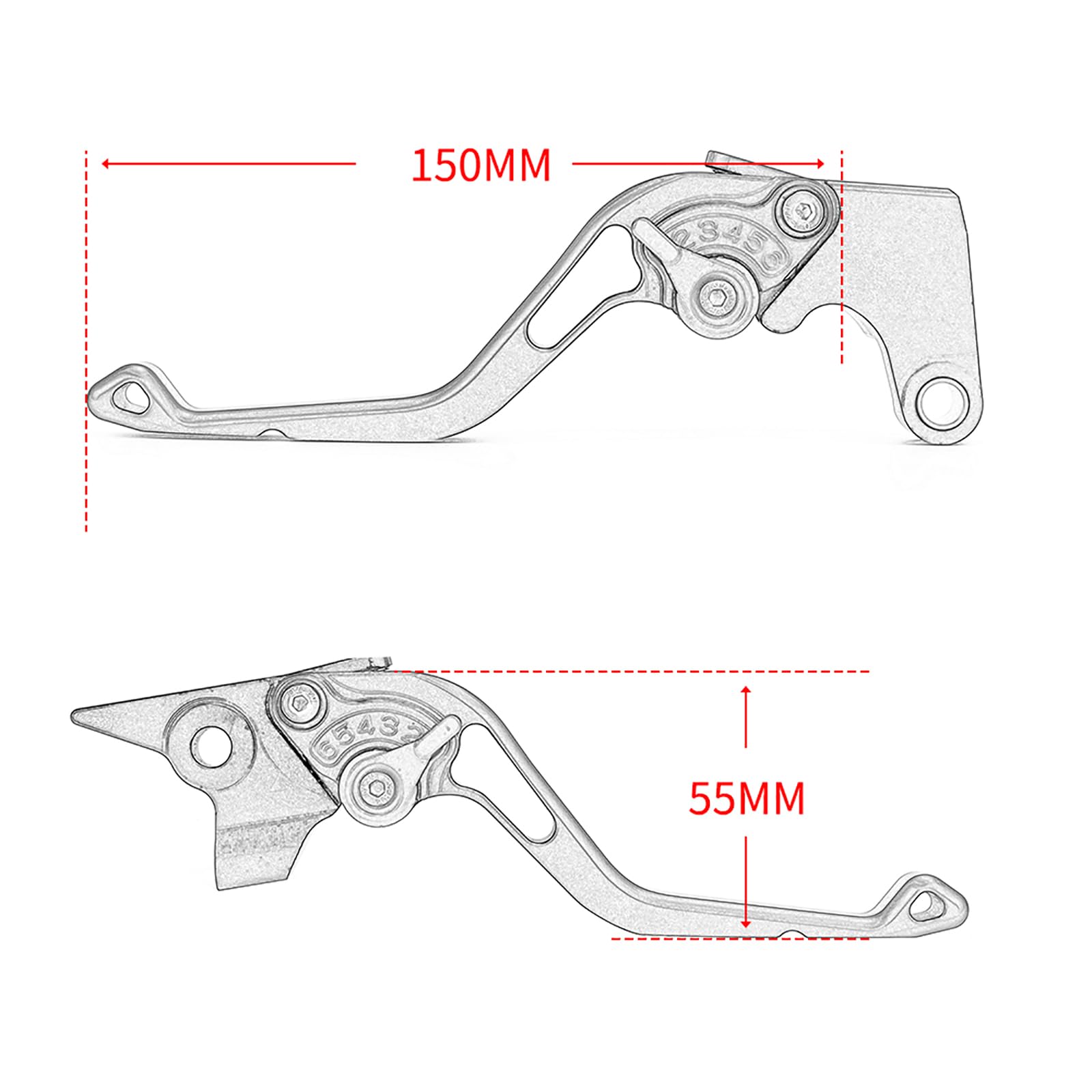 Moto Leve Freno e Frizione Corto in alluminio Regolabile per Ya&ma&ha MT-07 MT07 MT 07 2025 2026 Modificata