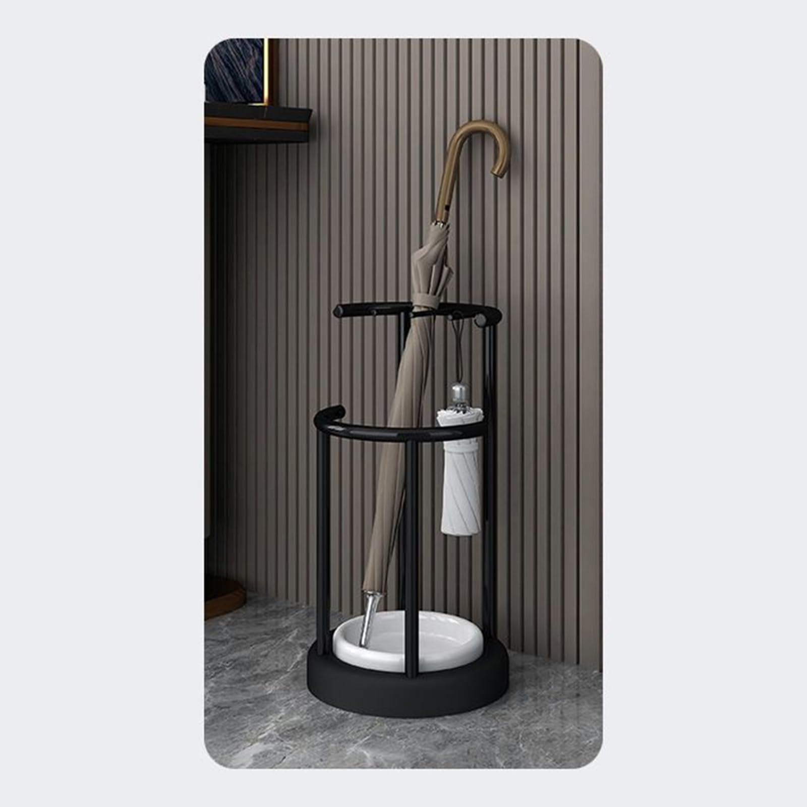 WQPMNYG Modern Umbrella Stand Round Design for Home & Office Stylish Umbrella Holder for Long & Short Umbrellas Perfect for Entryway & Living Room Decor
