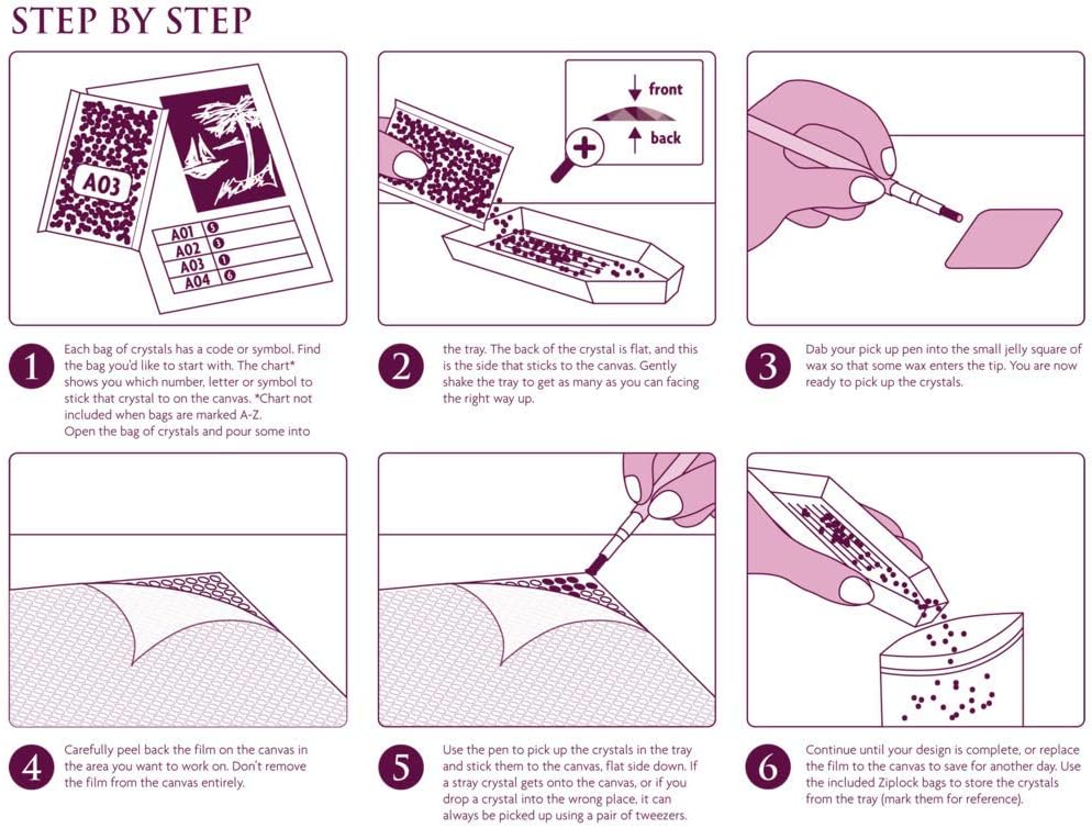 Crystal Art Light of The World LED Crystal Art Kit, 40 x 50 cm