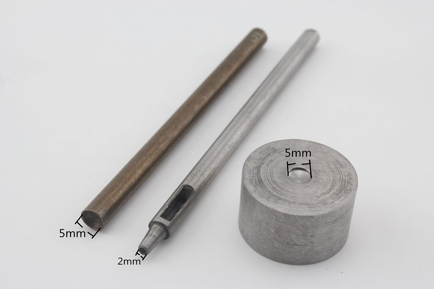 Dome Riveted Double Cap Rivet Studs Leather Rivet Setting Tools Installation Tool Diameter 5mm S2