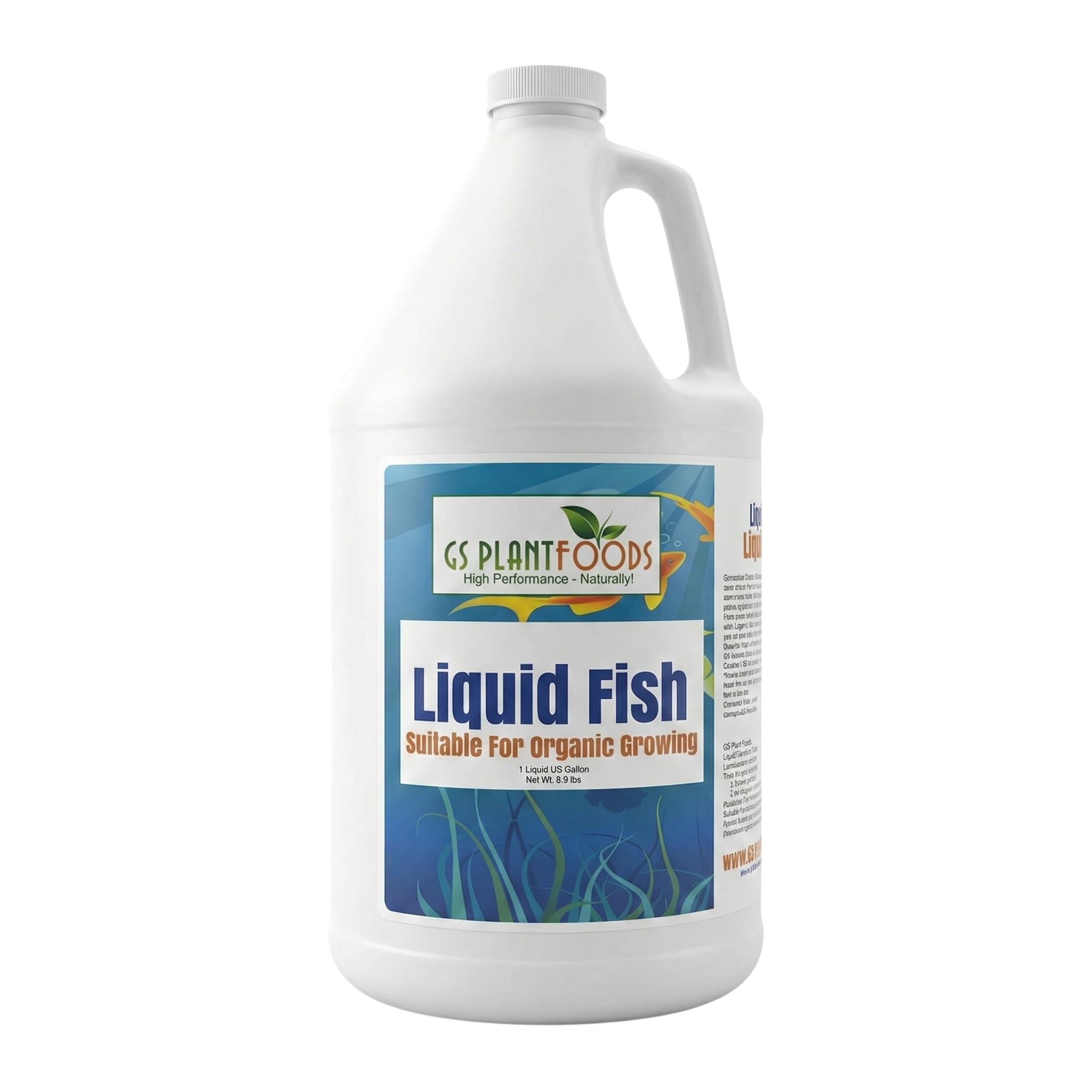 GS Plant Foods Organic Hydrolyzed Liquid Fish Fertilizer 1 Gallon