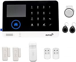 Wireless Home Alarm, 2G/4G Complete Burglar System with Siren Alarm 120 dB, Smart Remote Control, LCD Display, Voice Invoice, Security for Home, Office