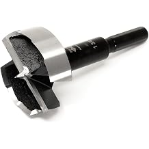 Fisch Black Shark Forged Steel Forstner Drill Bit for Woodworking, Precision Wave Design, Clean Cuts in Hardwoods, MDF, and Plywood, FSA-365853, Made in Austria 1-3/4 inch