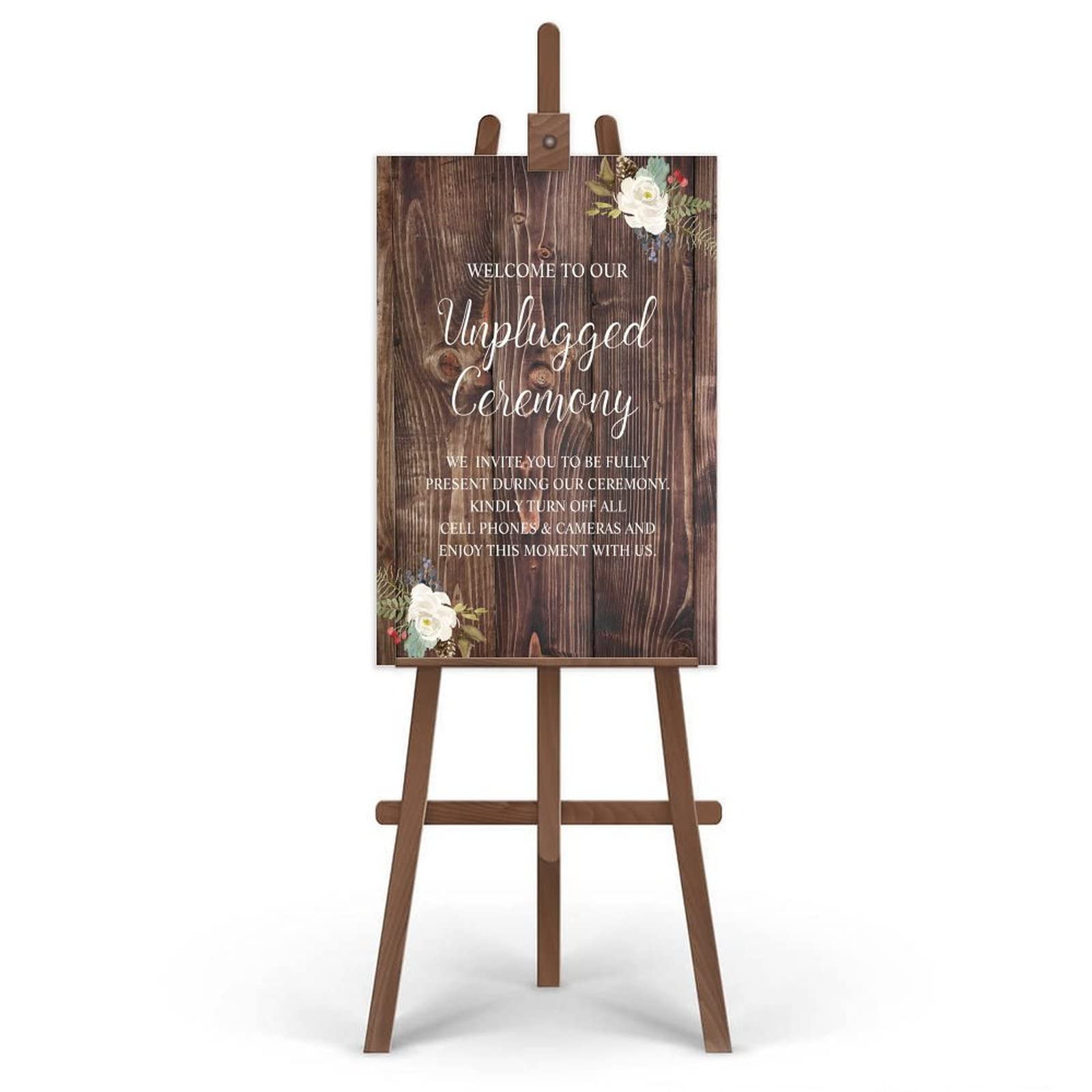 Wedding Welcome Tablet Unplugged Ceremony Schild Unplugged Hochzeit Schild Unplugged Schild 30X20