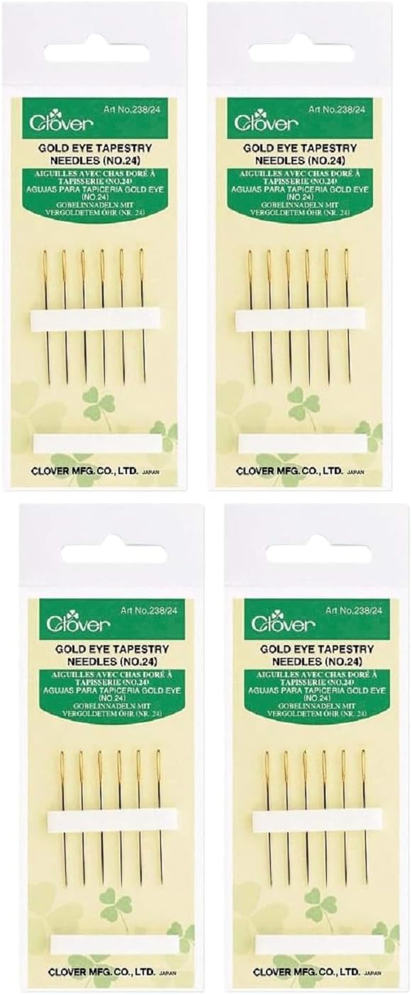 Clover Super Jumbo Tapestry Needle Set, Assorted, Gold