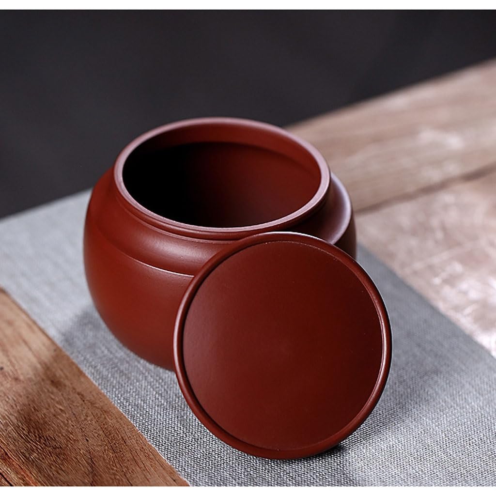 Masowe pojemniki na herbatę fioletowy gliniany garnek do herbaty przenośny budzik do herbaty słoik do przechowywania herbaty Pu'er zapieczętowany pojemnik do przechowywania ceramiczny domowy herbata